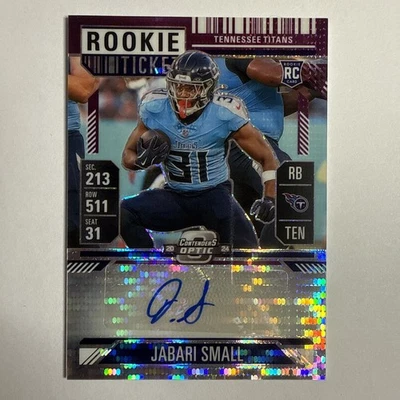 2024 Contenders Optic Purple Jabari Small ROOKIE Auto 3/21 T1 - Image 1 of 3