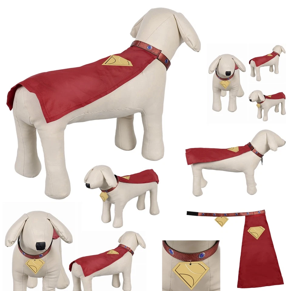 Superdog Legacy Clark Kent Crypto Cosplay Animal Capa Capa Perro Mascota Gato Ropa Foto 1 de 4
