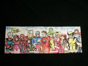 2018 Marvel Masterpieces 4-panel AP sketch puzzle - Picture 1 of 7