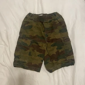 Children’s Place Youth Boys Camo Cargo Shorts Adjustable Waist Sz 7 - Picture 1 of 8