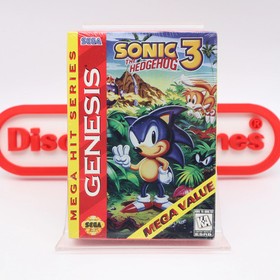Sega Genesis SONIC THE HEDGEHOG 3 III: MEGA HIT SERIES - NEW & Factory Sealed!