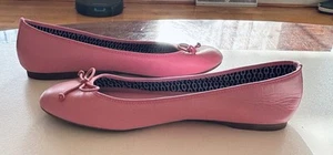 Talbots Women’s Size 7.5 M Shoes Pink Ballet Flats Leather - Imagen 1 de 7