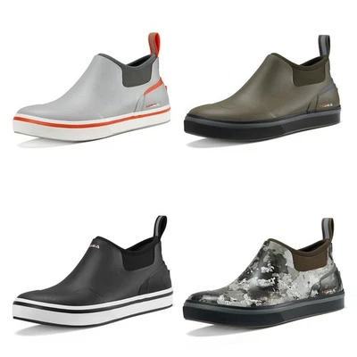 HISEA Herren Low Cut Deck Regenstiefel Wasserdicht Salzwasser Segeln Angeln Stiefel - Bild 1 von 4