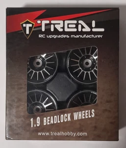 Treal Hobby 1,9" Vielspeichen Beadlock Felgen silber 4 Stück - Bild 1 von 2