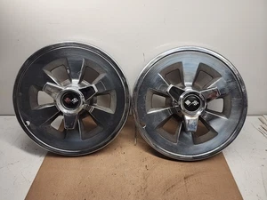 1965 Chevy Corvette Wheel Covers Set of 2 Original Hubcaps & Spinners Chevrolet - Picture 1 of 6