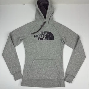 The North Face Damen Langarm Sweatshirt grau lila mit Kapuze XS/C33 - Bild 1 von 15