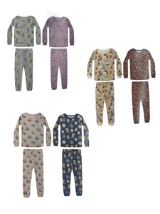 Member's Mark Toddler & Girls 4-Pc Organic Cotton Pajama Set Choose sz & type - Picture 1 of 17