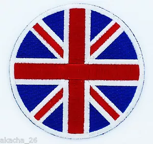 UK UK UK ENGLISH Flag Cusson Patch NEW - Picture 1 of 1