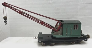 LIONEL PREWAR 219 STANDARD GAUGE GREEN CRANE CAR 1926-40 - Picture 1 of 16