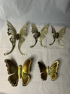 Set A Five Home Call Home Interior Butterflies Three With Wooden Bodies - Picture 1 of 3