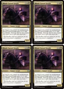 MTG - 4x BLOOD-CURSED KNIGHT - Magic Origins (U) - Picture 1 of 1