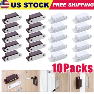 10PCS Magnetic Door Catches Door Latch Catch For Cupboard Wardrobe Cabinet NEW - Picture 1 of 12