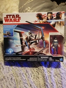 Star Wars Force Canto Bight Police Speeder and Canto Bight Police Figure NEW - Picture 1 of 2