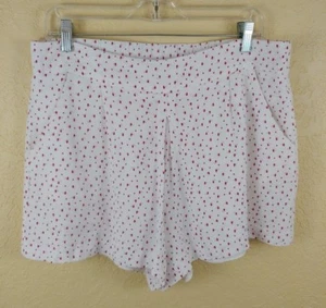 Disney Lauren Conrad Shorts Size Large White Dotted Pockets Rayon LC - Picture 1 of 7