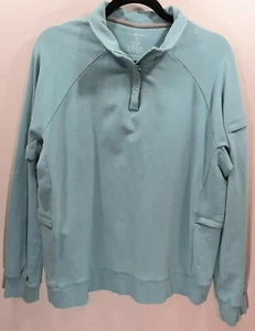 Duluth Trading Co Men's Large 1/4 Zip Pullover Blue - Bild 1 von 7