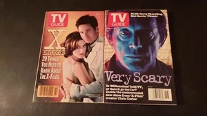 Lot of 2 Vintage TV Guide X-Files Exposed / Millennium April 1996 Chris Carter - Picture 1 of 7