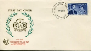 1960 50th Anniversary of the Girl Guide Movement - WCS FDC - Picture 1 of 2