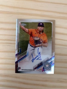 2021 Topps Chrome Rookie Autographs #RALGA Luis Garcia - Houston Astros - Picture 1 of 2