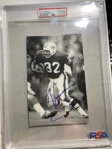 Foto firmada por OJ Simpson del libro - losa certificada por ADN PSA - Imagen 1 de 2