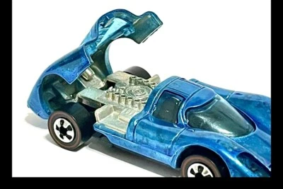 🔥RESTAURADO ⭐️HOT WHEELS PORSCHE P- 917 FLY COLORS 1976 - Spectraflame Blue Foto 1 de 4