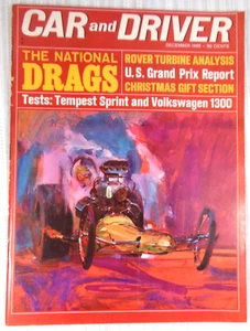 Car and Driver Magazine December 1965 National Drags Pontiac Tempest VW 1300 - Picture 1 of 4