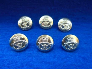 6 X STAFFORDSHIRE REGIMENT 19MM ANODISED STAYBRITE GOLD BUTTONS, FIRMIN - Picture 1 of 4