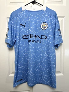 Puma Ruben Dias Manchester City 2020/2021 Home EPL Authentic Jersey Size XL POTY - Picture 1 of 14