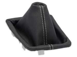 FOR RENAULT SCENIC 4 2016-2022 GEAR SHIFT BOOT GAITER LEATHER STITCHING WHITE - Picture 1 of 5