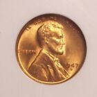 1947 S Lincoln Wheat Cent GEM MS 66 RED NGC