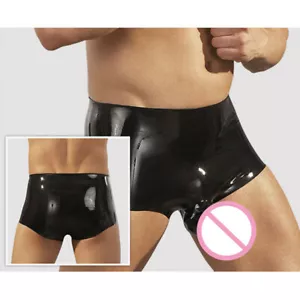Neu 100 % Latex Gummihose Gummi schwarz Mode Shorts Höschen 0,45 mm XS-XXL - Bild 1 von 1