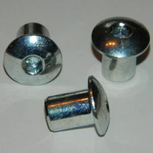 20 Stück  Hülsenmutter M8 Stahl verzinkt geschlossen ,, mit Innensechskant ,, - Bild 1 von 1