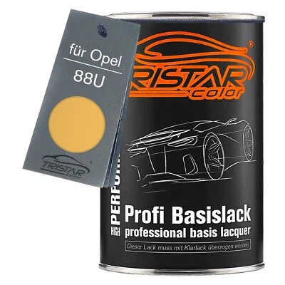 Autolack Dose spritzfertig für Opel 88U Maisgelb Corn Yellow Basislack 1,0L - Bild 1 von 4