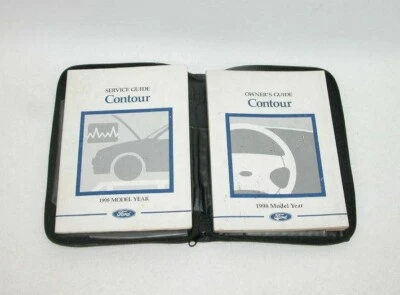 1998 年福特 Contour 工厂原装手套箱所有者手册书组合 — 第 1/4 张图片