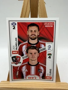 PANINI EFL 2025 - 26  STICKER McMillan/Turns Exeter City FC #550 - Picture 1 of 4