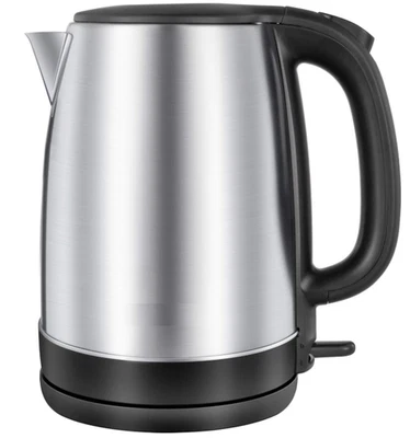 Hervidor acero inox 1,7 L con luz LED, 1500W, apagado automático y libre de BPA. Foto 1 de 4