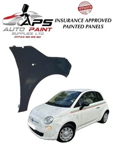 FIAT 500 2008-18 NEW OS RIGHT DS FRONT WING PAINTED 268 (BOSSA NOVA WHITE) - Picture 1 of 3