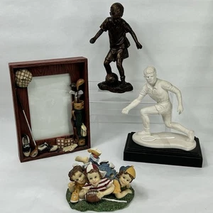 Lote de estatuillas deportivas juego infantil touchdown golf marco de fotos fútbol tenis - Imagen 1 de 21