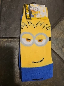 Minions Socks Crazy Graphic Funny Wacky Silly Novelty Gift - Picture 1 of 3