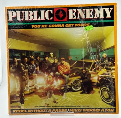 Public Enemy – Rebel Without a Pause Maxi Single VG+/VG+ Shrink Foto 1 de 4