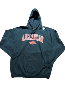 Sudadera con Capucha Arkansas Razorbacks Logo Negra Unisex XL - Nueva - Imagen 1 de 2