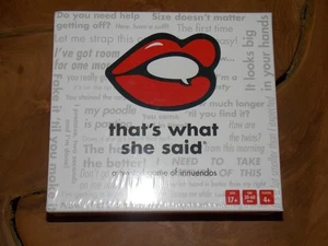 That's What She Said The Party Game of Twisted Innuendos - TWS13777245 Sigillato - Foto 1 di 2