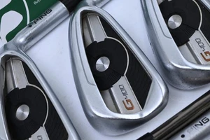 Ping G400 Irons / 4-PW+SW / Black Dot / Regular Flex UST Recoil ES 780 Shafts - Picture 1 of 7