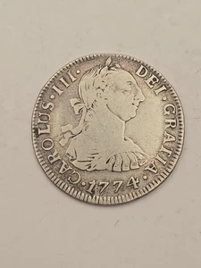 Carolus iii coin 1774 2R Mexico - Picture 1 of 6
