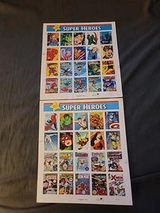 DC Marvel Comics Super Heroes 2005 & 2006 39¢ & 41¢ USPS stamps Chapter 1 & 2 - Picture 1 of 6