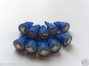 10 NEUE Flipper 6,3 Volt LED BLAU SUPER SMD Ersatzbirnen 555 Keil Sockel T10 - Bild 1 von 11