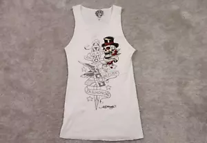 Ed Hardy Shirt Mens XL Vintage Y2K Tattoo Dagger Tank Top Muscle - Picture 1 of 9
