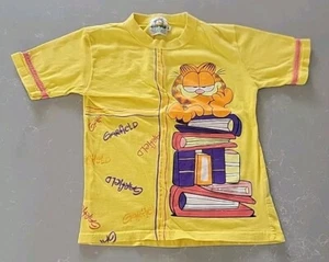 VTG Garfield Excelsior T Shirt Kids Sz 12 Cartoon Cat Single Stitch School 1978 - Picture 1 of 5