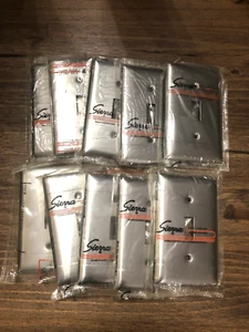 1-EA NOS VINTAGE SIERRA S-1 EDELSTAHL WANDSCHALTERPLATTE. - Bild 1 von 1