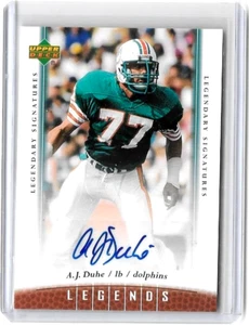 A.J.DUHE 2006 UD LEGENDS FIRMAS LEGENDARIAS AUTÓGRAFO CERTIFICADO - Imagen 1 de 1