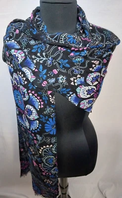 Vera Bradley мягкая бахрома 100% вискоза шарф в Haymarket пейсли.  Новый с Ярлыками - Изображение 1 из 4